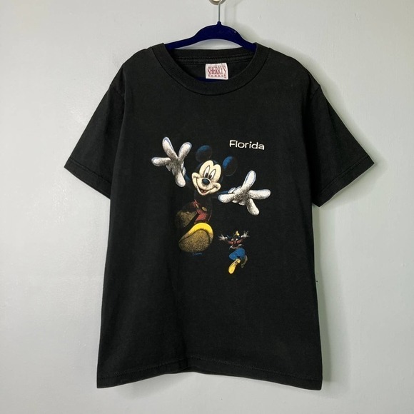 Vintage 90s Disney Florida Mickey Goofy Sherry's Best T-Shirt Child's Size 6-8 - Picture 1 of 13